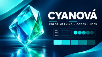 What Is Cyanová? Color Meaning, HEX Code, RGB, CMYK, and Practical Uses
